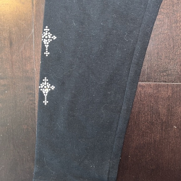 Liberty wear Crosses made of rhinestone Leggings size Extra Large black - Picture 3 of 7